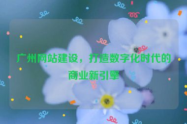 廣州網(wǎng)站建設(shè)，打造數(shù)字化時(shí)代的商業(yè)新引擎