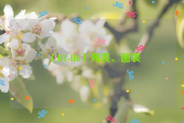 （H1-H6）列表、圖表