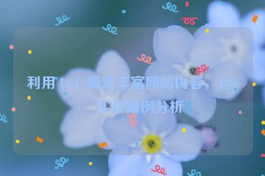 利用 UGC 模式豐富網(wǎng)站內(nèi)容，運(yùn)營實(shí)戰(zhàn)案例分析