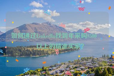 如何通過LinkedIn找到年采購$500萬以上的精準買家？