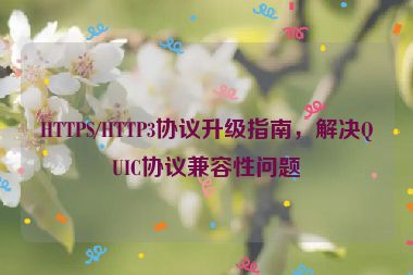 HTTPS/HTTP3協(xié)議升級(jí)指南，解決QUIC協(xié)議兼容性問(wèn)題