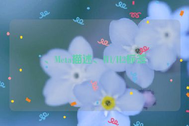 、Meta描述、H1/H2標(biāo)簽