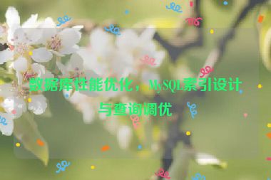 數(shù)據(jù)庫性能優(yōu)化，MySQL索引設計與查詢調(diào)優(yōu)
